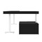 Bestar Bestar Viva 72W L-Shaped Standing Desk with Credenza in black & white 19850-18 - alternate 4